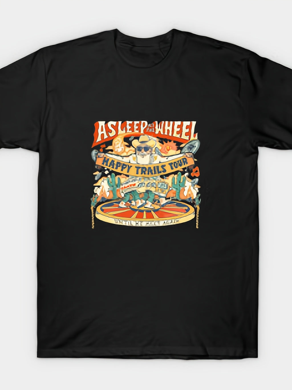 Asleep At The Wheel T Shirt Same Style for Men and Women 2026 Summer Short-sleeved Printed T-shirt 180G