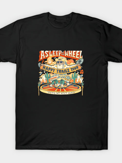 Asleep At The Wheel T Shirt Same Style for Men and Women 2026 Summer Short-sleeved Printed T-shirt 180G