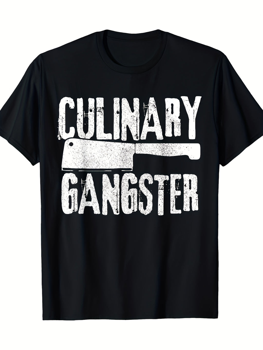 Chef Culinary Gangster Cooking Funny Gift T Shirt Comfortable Crew Neck Casual Print Fashion 220g 100% Same Style for Men and Women 2026 Summer Short-sleeved Printed T-shirt 180G