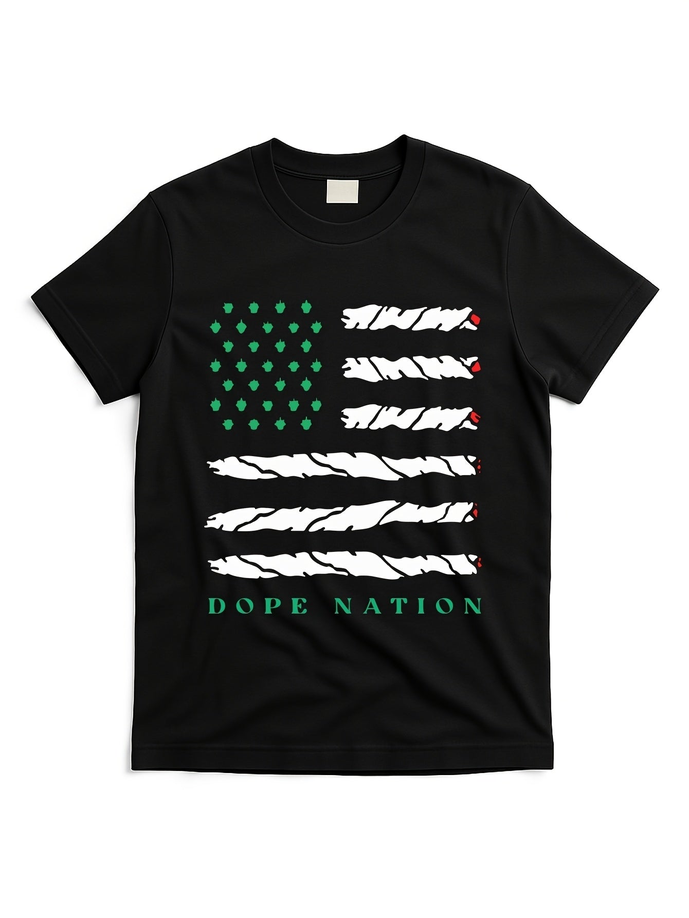 Cool Nation Flag Featuring a Leaf for 420 Celebrations, Perfect for Weed Day. Humorous T-Shirt Design Suitable for Both Men And Women, Ideal for Summer 2026 with Short Sleeves And a Weight of 180G