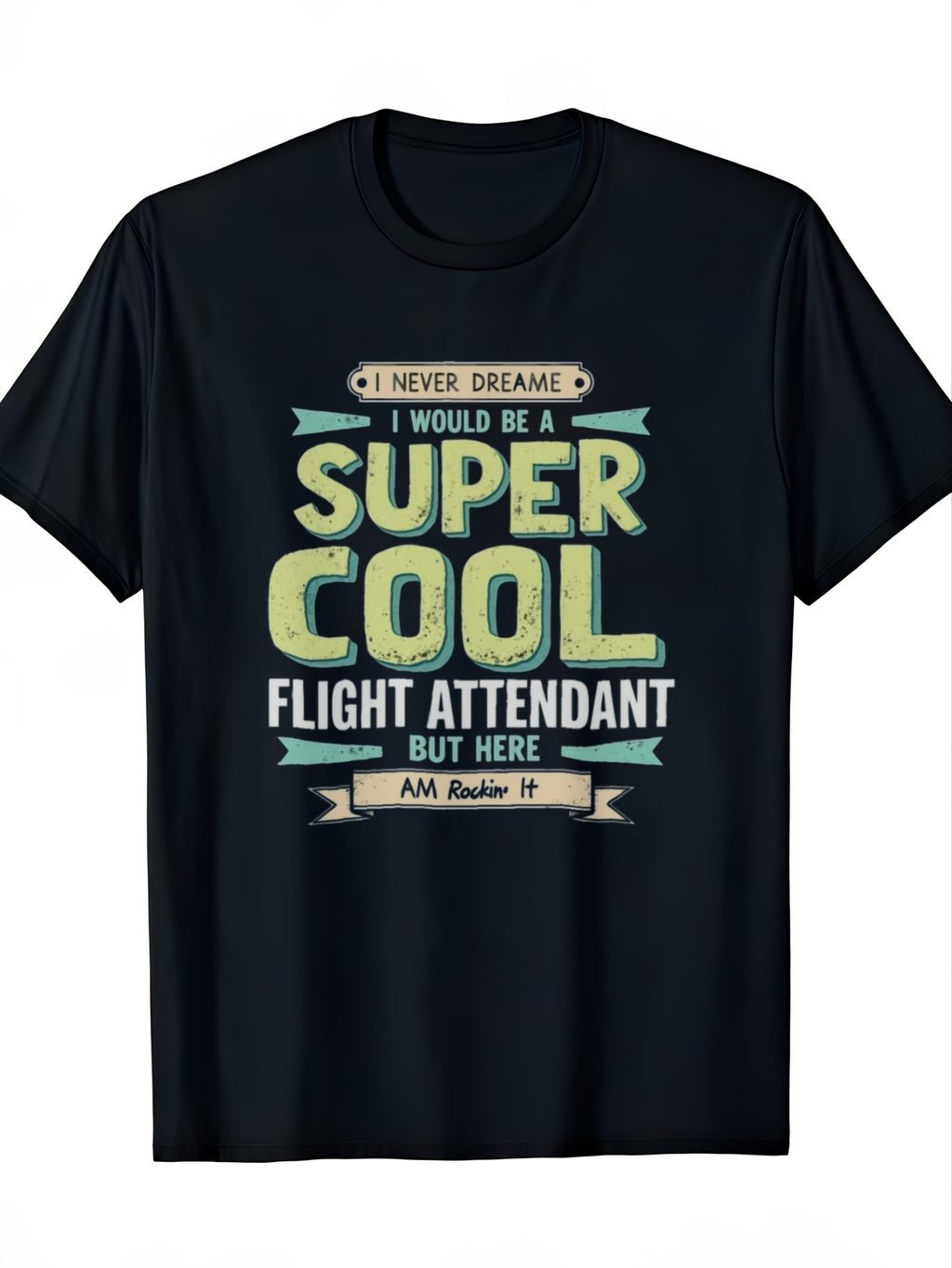 Funny Cabin Crew Gift T-Shirt for Men & Women - 100% Oversized Fit (S-XXXL) Airplane & Flight Attendant Print -ation-Themed Apparel for Flight Crew Cabin Staff Travel Enthusiasts Same Style for Men and Women 2026 Summer Short-sleeved Printed T-shirt