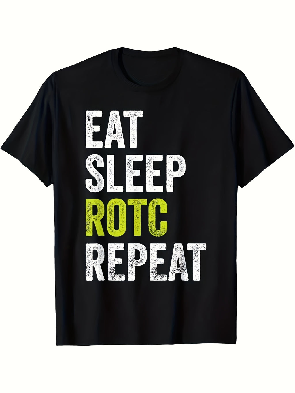 Eat Sleep ROTC Cycling American ROTC T Shirt Crew Neck Casual Printed Fashion 220g Same Style for Men and Women 2026 Summer Short-sleeved Printed T-shirt 180G