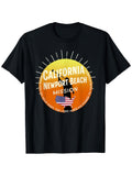 This Is a Leisure-Style T-Shirt Featuring a Design for The California Newport Beach Mormon LDS Mission. Made from 100% Pure with a Fabric Weight of 180G