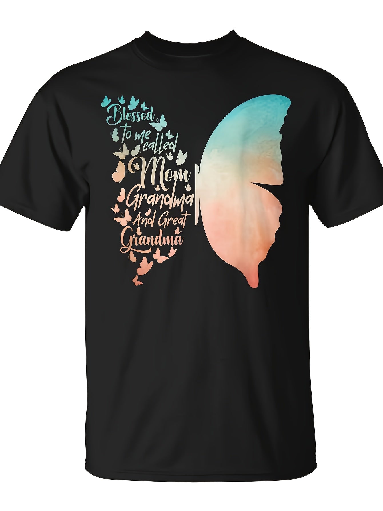 Blessed to Be Called Mom Grandma Great Grandma Mother's Day T-Shirt - Monsterry Same Style for Men and Women 2026 Summer Short-sleeved Printed T-shirt 180G