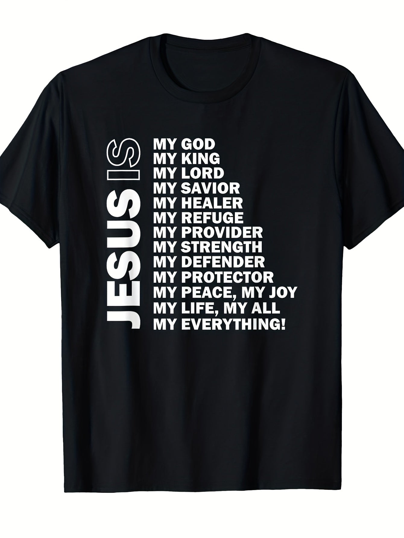 Men'S Heavyweight Christian Graphic T-Shirt | My God Lord or Ask Me About Faith Design with Lettering, Round Neck, Short Sleeve, Casual Church Apparel for Religious Events & Daily Wear, 180G Fabric, Vintage Style, Crew Neck, Pullover, Regular Fit
