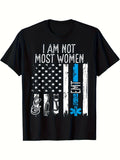 Men'S Vintage Graphic Tee - Features American Flag And Medical Cross Design, 100%, Crew Neck, Short Sleeves, Regular Fit. Ideal Casual Shirt for Father'S Day Gifts And Healthcare Professionals. Matching Style Available for Both Men And Women. Summer