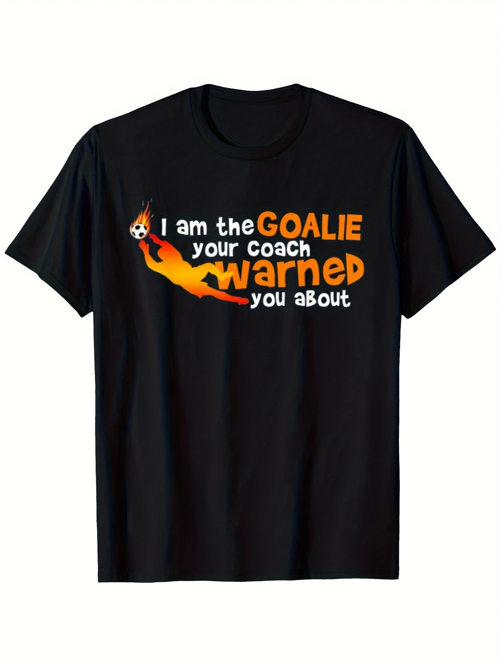 Football Goalkeeper T-Shirt Unisex Casual Tee Fade-Resistant Soft and Comfortable Same Style for Men and Women 2026 Summer Short-sleeved Printed T-shirt 180G