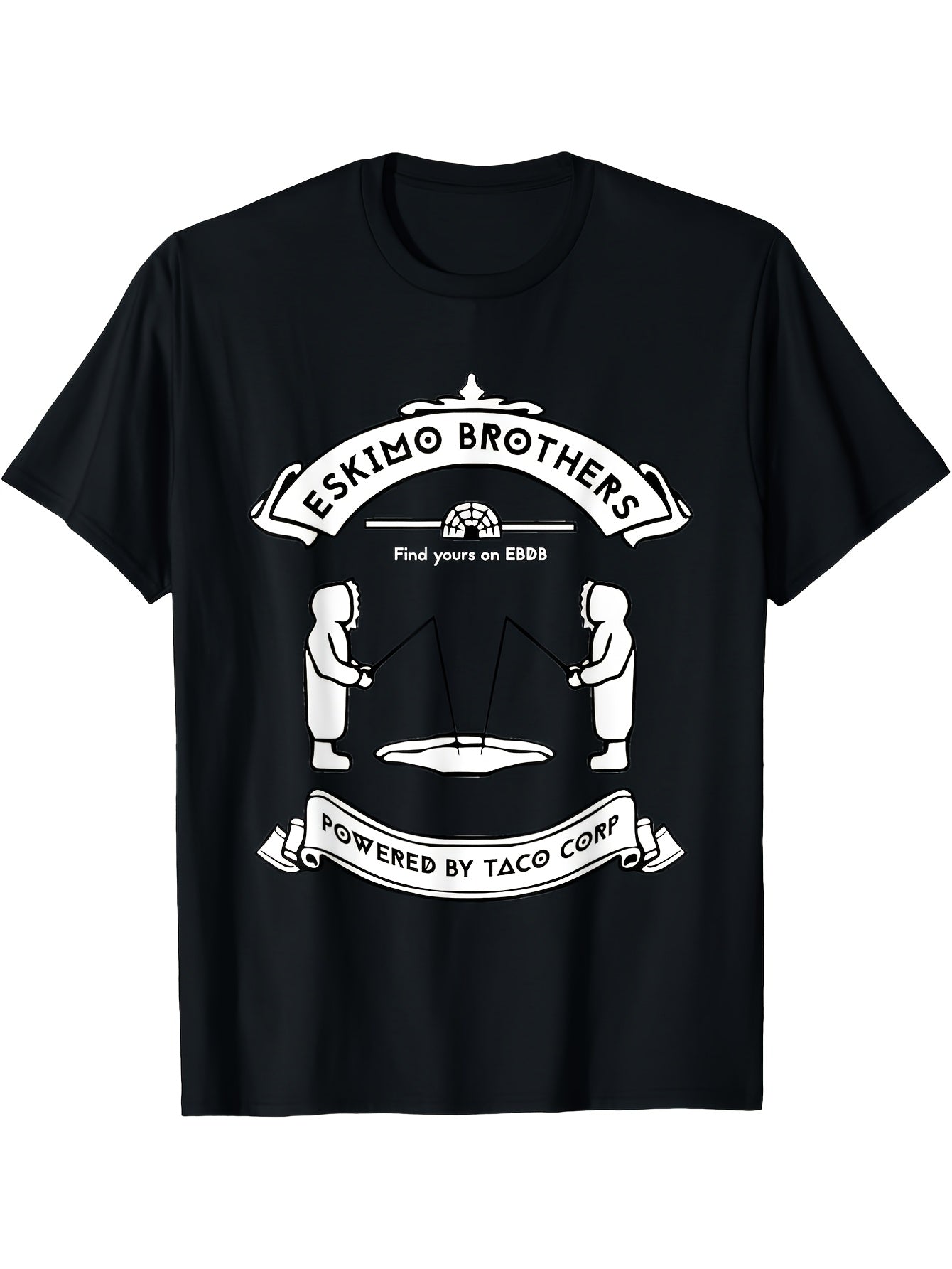 Eskimo Brothers on Edbd Funny T Shirt T Shirt Same Style for Men and Women 2026 Summer Short-sleeved Printed T-shirt 180G