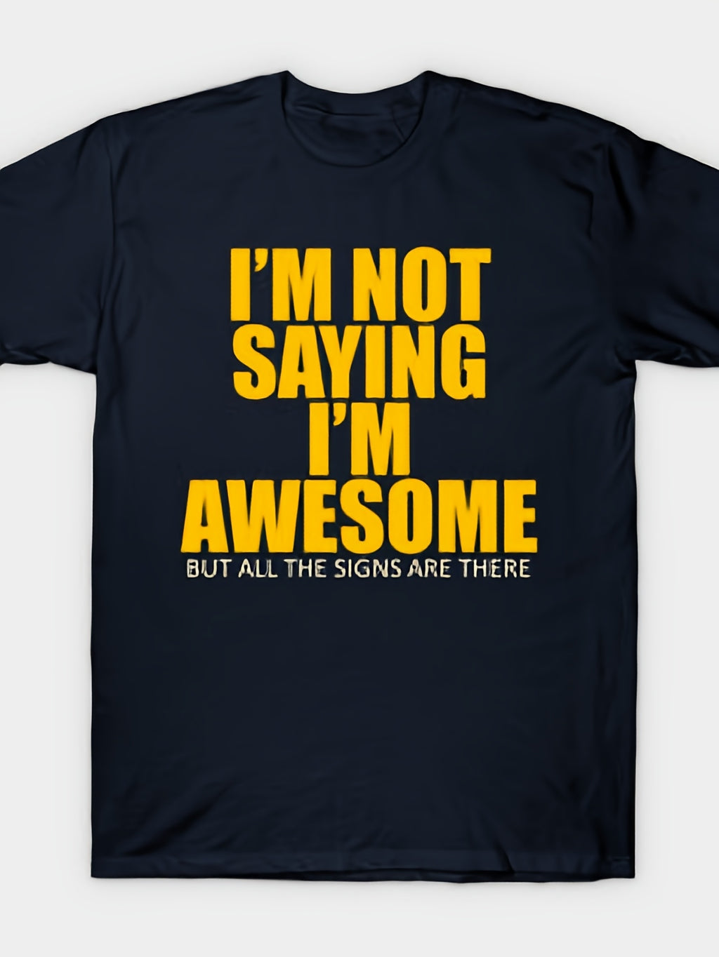 Awesome T-Shirt | Same Style For Men And Women, 2026 Summer Short-Sleeved Printed T-Shirt, 180G, Vintage Crew Neck, Slight Stretch Fabric, Regular Fit, Drawing Pattern