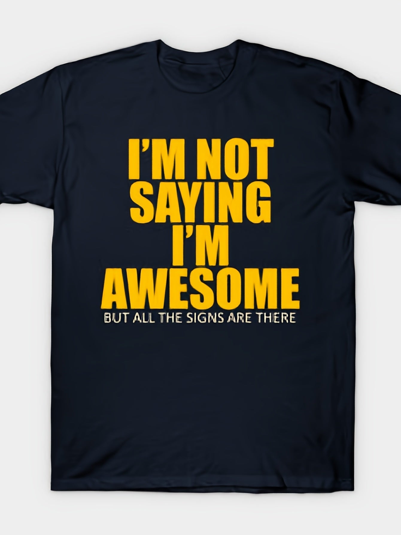 Awesome T-Shirt | Same Style For Men And Women, 2026 Summer Short-Sleeved Printed T-Shirt, 180G, Vintage Crew Neck, Slight Stretch Fabric, Regular Fit, Drawing Pattern