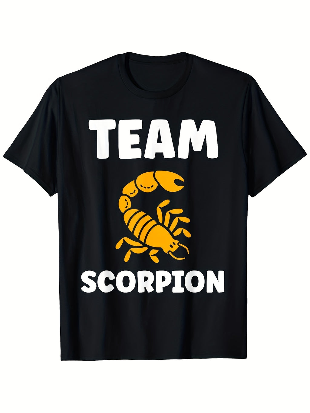 Men's Scorpio Zodiac Graphic T-Shirt - Heavyweight 180gsm Crew Neck Tee Birthday Gift for Scorpio Sizes up to 5XL - Astrology Apparel for Everyday & Special Occasions Scorpio Gifts Str Same Style for Men and Women 2026 Summer Short-sleeved Printed T