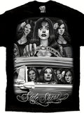 [sexy Clown Tee] Dga Side Show Cruising Lowrider Sexy Payasa Clown T Shirt Men's Comfortable Round Neck Short Sleeves 180g Same Style for Men and Women 2026 Summer Short-sleeved Printed T-shirt 180G