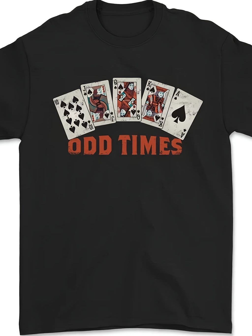 Poker Odd Times Funny Mens T-Shirt 100% Same Style for Men And Women 2026 Summer Short-Sleeved Printed T-Shirt 180G
