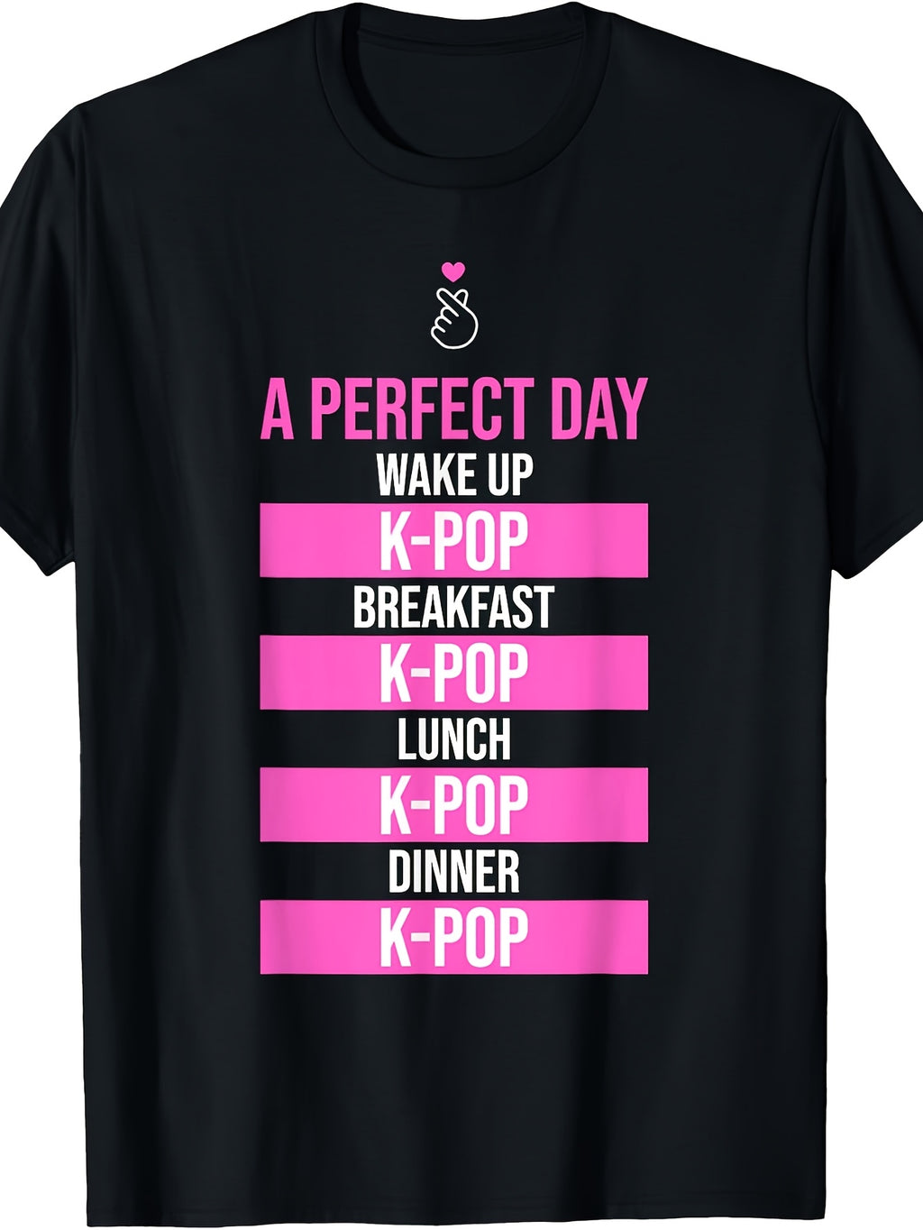 [K Pop Inspired Tee] Cool K Pop Inspired T Shirt Men's Premium Short Sleeve Cartoon Design Machine Washable Same Style for Men and Women 2026 Summer Short-sleeved Printed T-shirt 180G