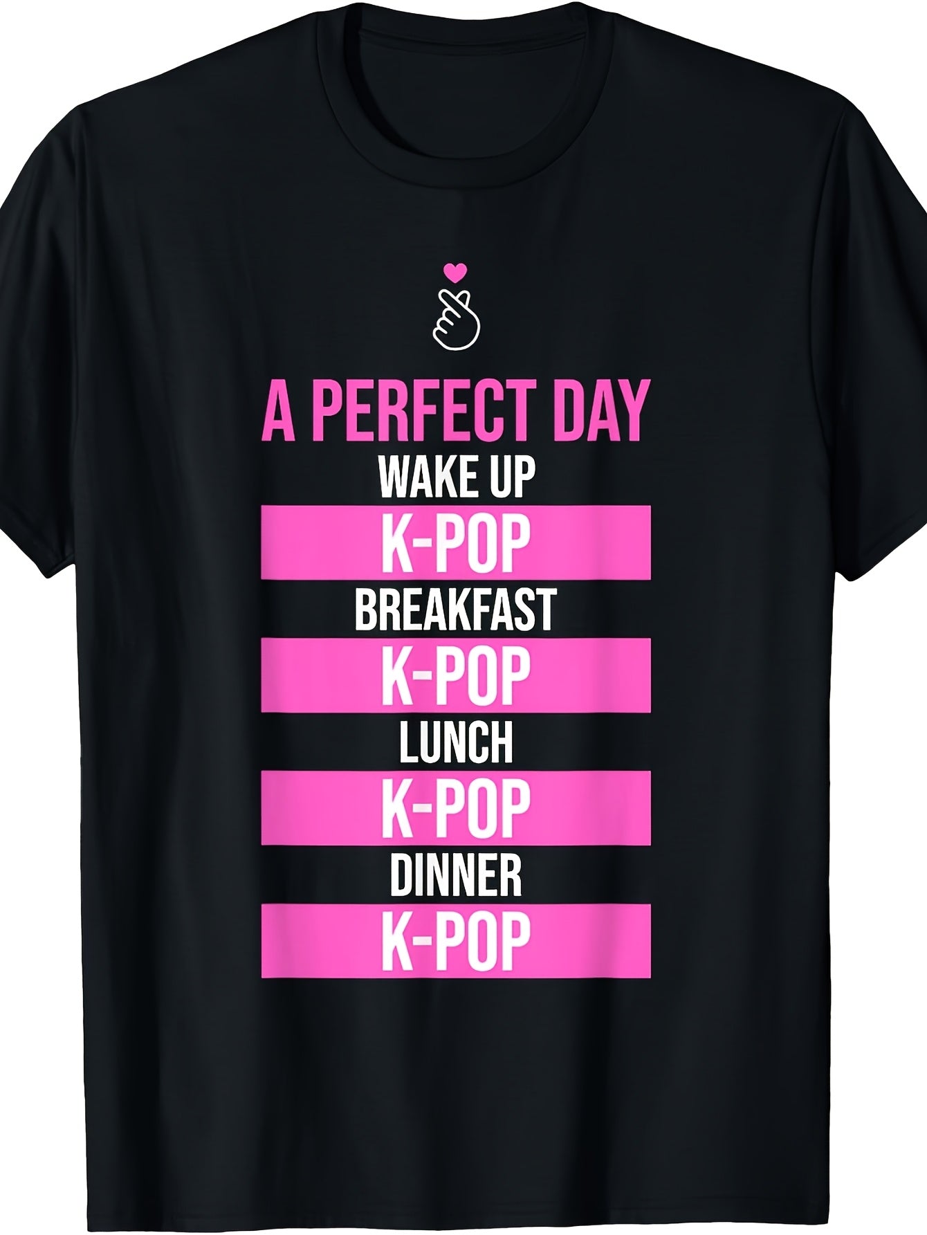 [K Pop Inspired Tee] Cool K Pop Inspired T Shirt Men's Premium Short Sleeve Cartoon Design Machine Washable Same Style for Men and Women 2026 Summer Short-sleeved Printed T-shirt 180G