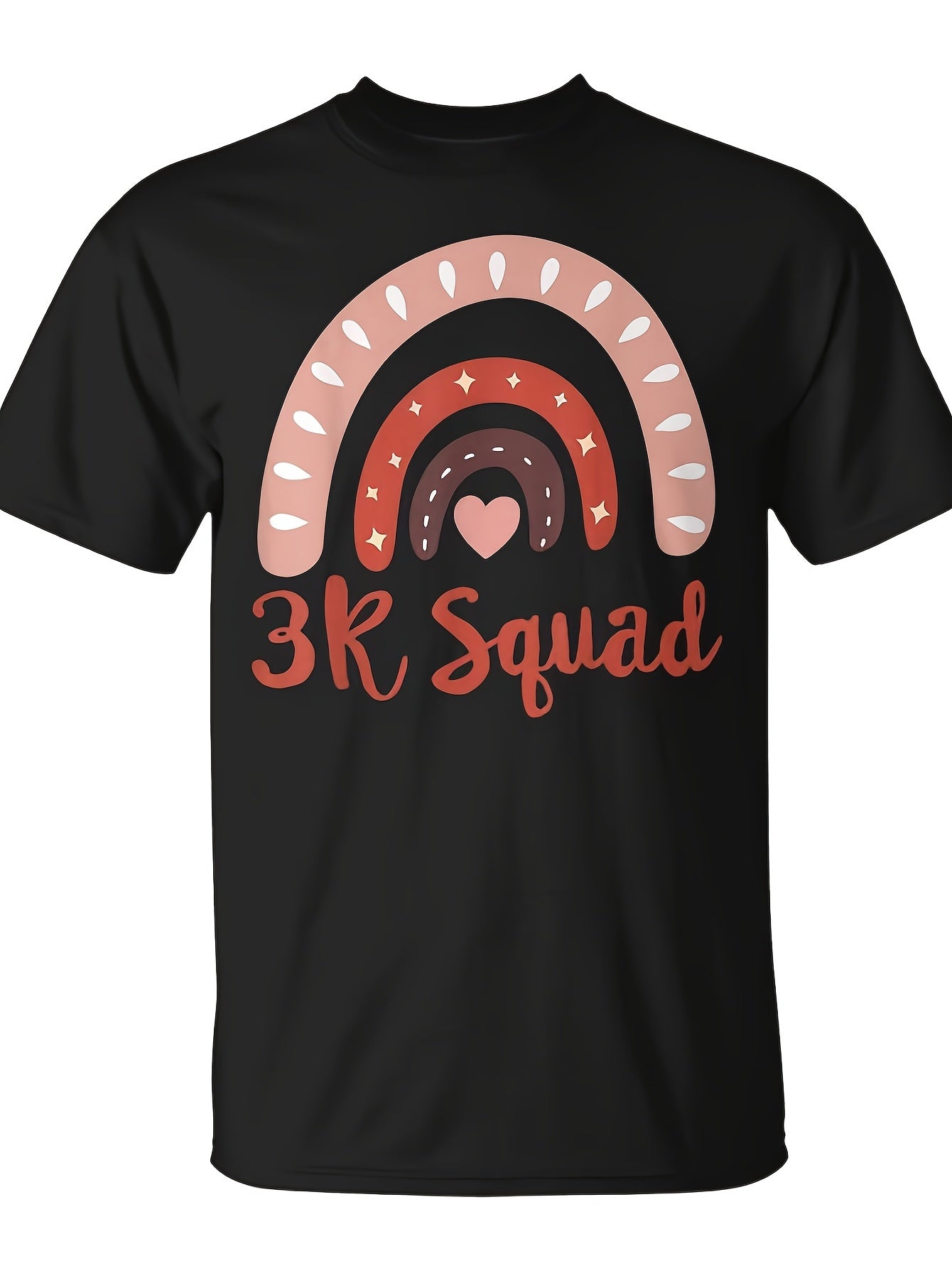 3K Squad Teacher Kinder Pre-K Elementary Teachers Crew Team T-Shirt - Monsterry Same Style for Men and Women 2026 Summer Short-sleeved Printed T-shirt 180G