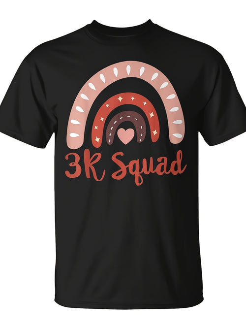 3K Squad Teacher Kinder Pre-K Elementary Teachers Crew Team T-Shirt - Monsterry Same Style for Men and Women 2026 Summer Short-sleeved Printed T-shirt 180G