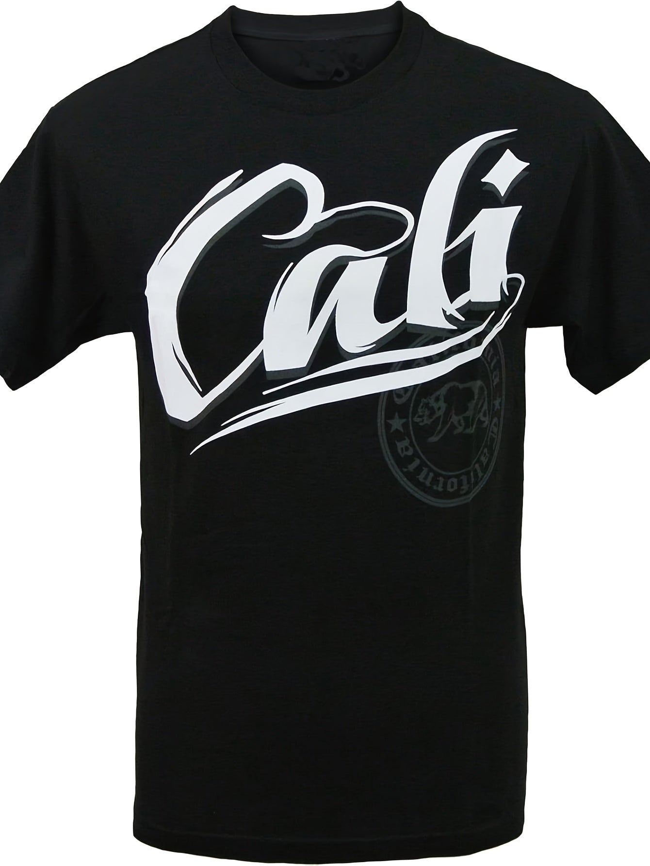 FUNNY STYLE TEES California Republic Graphic Men's Shirts Cali Same Style for Men and Women 2026 Summer Short-sleeved Printed T-shirt 220G