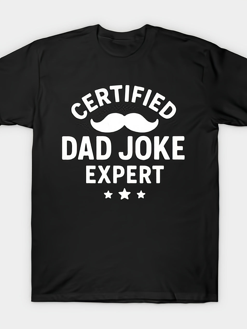 Certified Dad Joke Expert Funny Humor T-Shirt Same Style for Men and Women 2026 Summer Short-sleeved Printed T-shirt 180G