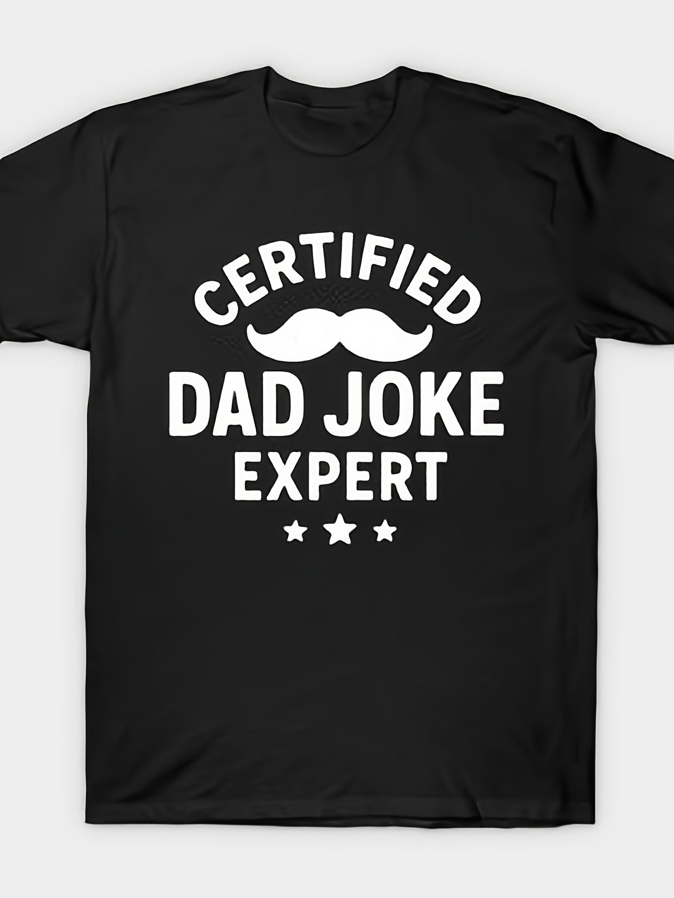 Certified Dad Joke Expert Funny Humor T-Shirt Same Style for Men and Women 2026 Summer Short-sleeved Printed T-shirt 180G
