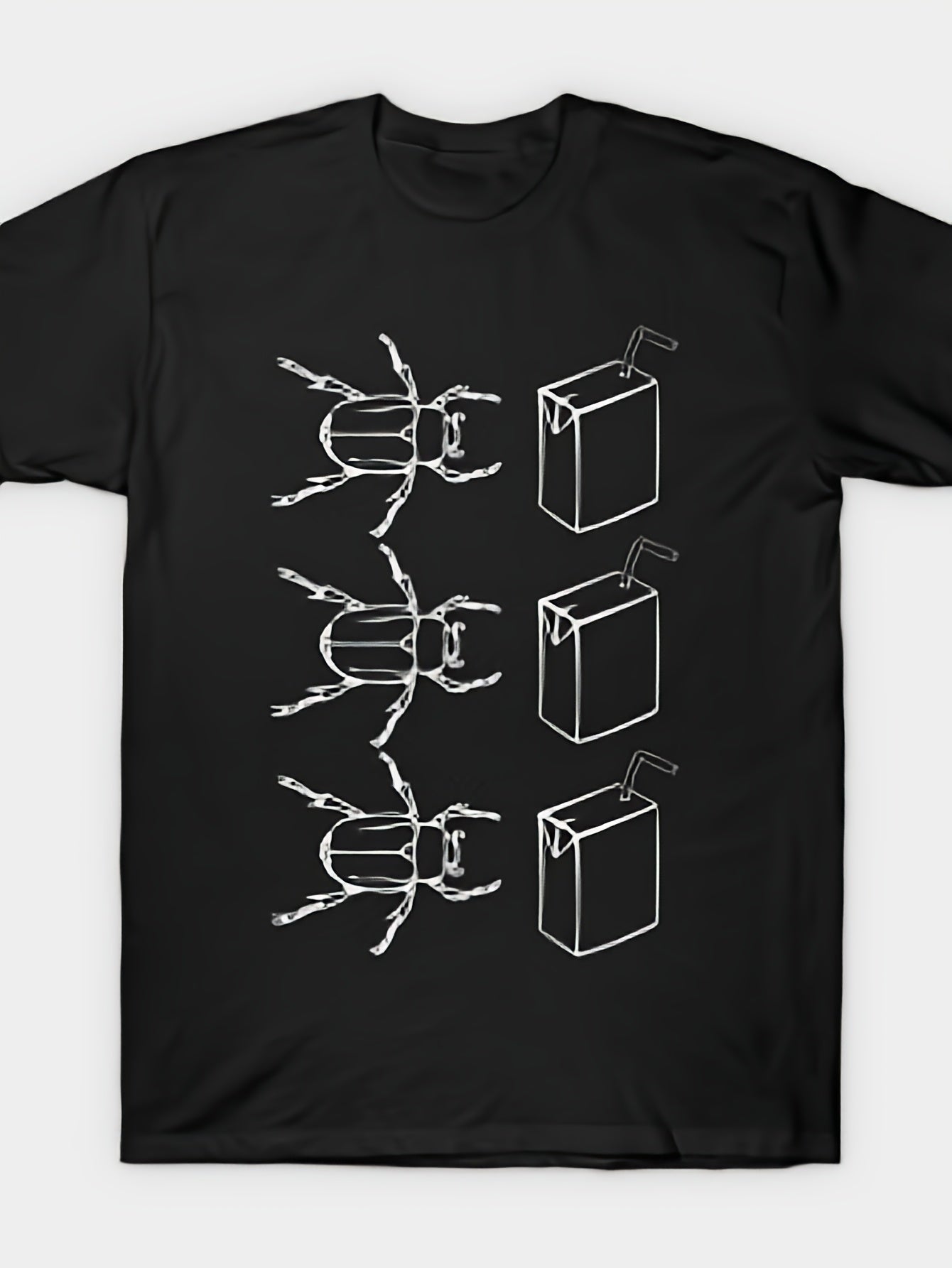 Beetle & Juice X 3 T-Shirt | Same Style For Men And Women, 2026 Summer Short-Sleeved Printed T-Shirt, 180G, Vintage Crew Neck, Pullover, Slight Stretch Fabric, Regular Fit