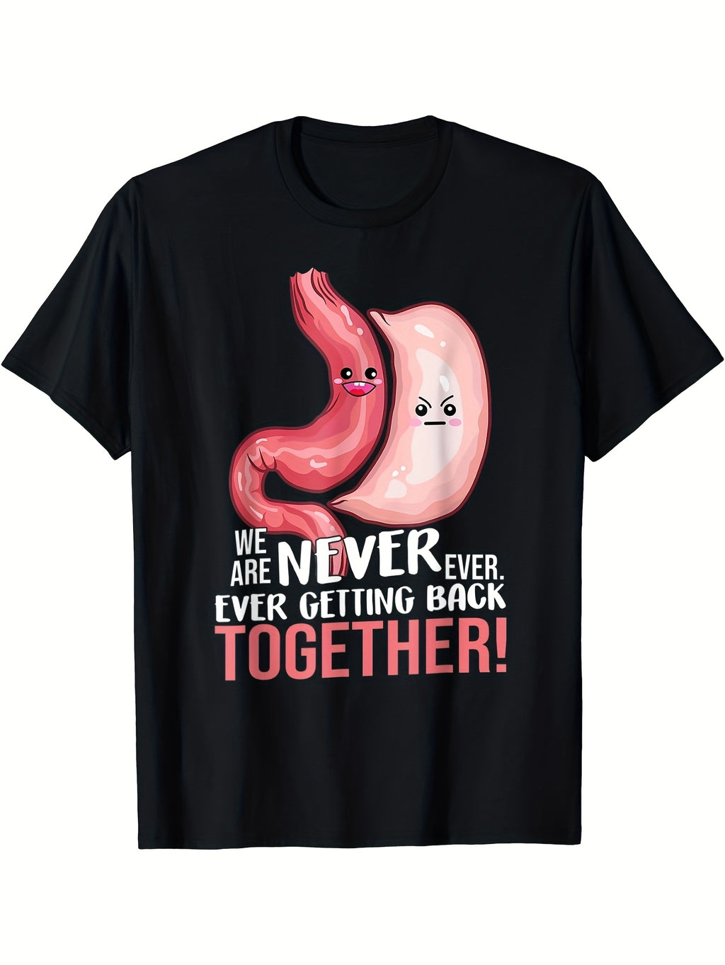 Bariatric Surgery Awareness T-Shirt | 100% Crew Neck Tee with Gastric Sleeve Print, Casual Knit Fabric, Alert Top for Adults, Spring Fall Collection, Same Style for Men and Women, 2026 Summer Short-Sleeved Printed T-Shirt, 180G