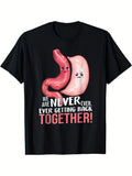 Bariatric Surgery Awareness T-Shirt | 100% Crew Neck Tee with Gastric Sleeve Print, Casual Knit Fabric, Alert Top for Adults, Spring Fall Collection, Same Style for Men and Women, 2026 Summer Short-Sleeved Printed T-Shirt, 180G