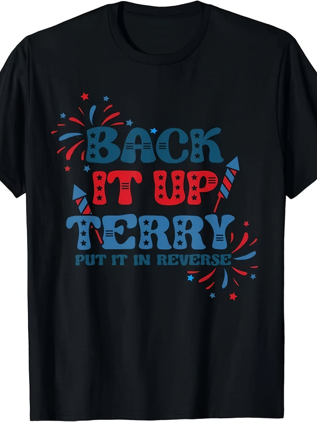 Terry, Reverse It! Fireworks-Themed Unisex T-Shirt, Suitable for Both Men And Women, Featuring a Similar Design for Summer 2026 with Short Sleeves And a Weight of 220G