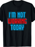 Humorous Labor Day Joke Shirt for Workers, Suitable for Both Men And Women, Featuring a Printed Design for Summer 2026 with Short Sleeves And a Weight of 180G