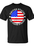 250Th Anniversary Of The Usa 1776-2026 4Th Of July Us Flag T-Shirt | Monsterry, Same Style For Men And Women, 2026 Summer Short-Sleeved Printed T-Shirt, 180G, Vintage, Crew Neck, Pullover, Slight Stretch Fabric, Regular Fit