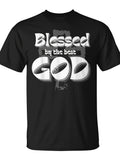 Blessed By The Best God T-Shirt - Monsterry | Same Style For Men And Women, 2026 Summer Short-Sleeved Printed T-Shirt, 180G, Vintage Crew Neck, Slight Stretch Fabric, Regular Fit