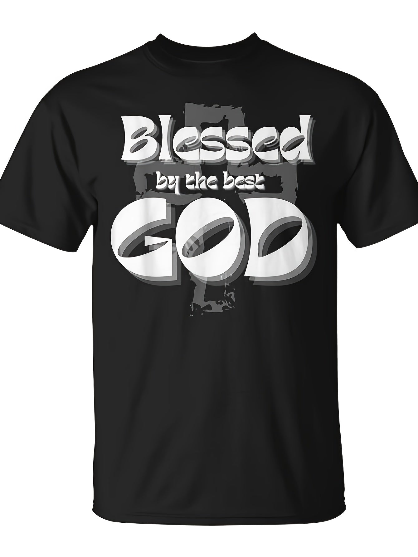Blessed By The Best God T-Shirt - Monsterry | Same Style For Men And Women, 2026 Summer Short-Sleeved Printed T-Shirt, 180G, Vintage Crew Neck, Slight Stretch Fabric, Regular Fit