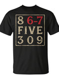 8 67 Five 309 Six Seven T-Shirt - Seseable Same Style for Men and Women 2026 Summer Short-sleeved Printed T-shirt 180G