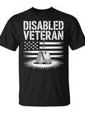 Disabled Veteran Happy 4Th Of July Us Military Handicap Vet T-Shirt - Monsterry Same Style for Men and Women 2026 Summer Short-sleeved Printed T-shirt 180G