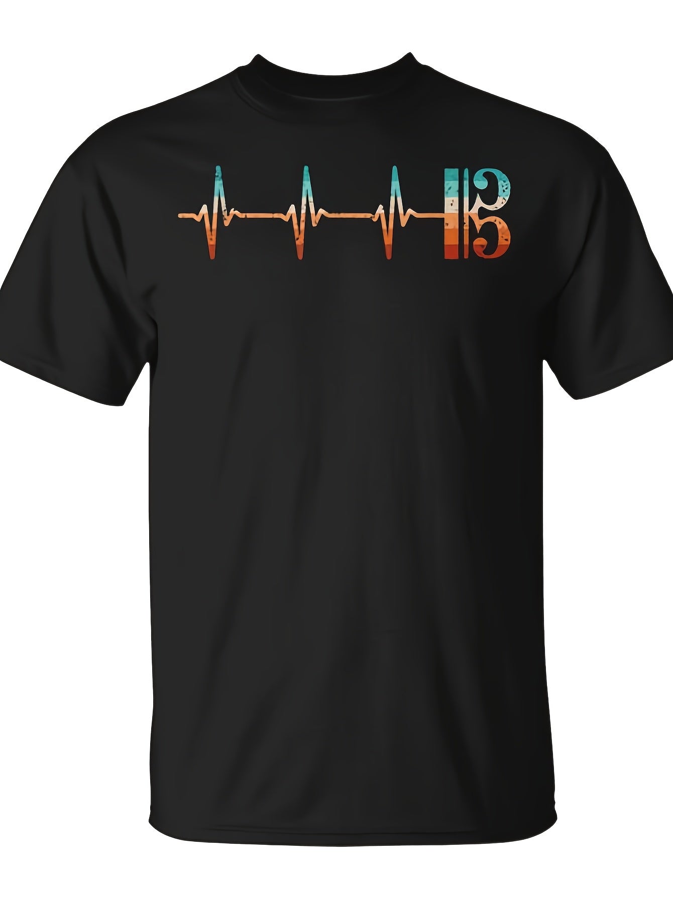Alto Clef Heartbeat Viola Player Violist T-Shirt - Monsterry Same Style for Men and Women 2026 Summer Short-sleeved Printed T-shirt 180G