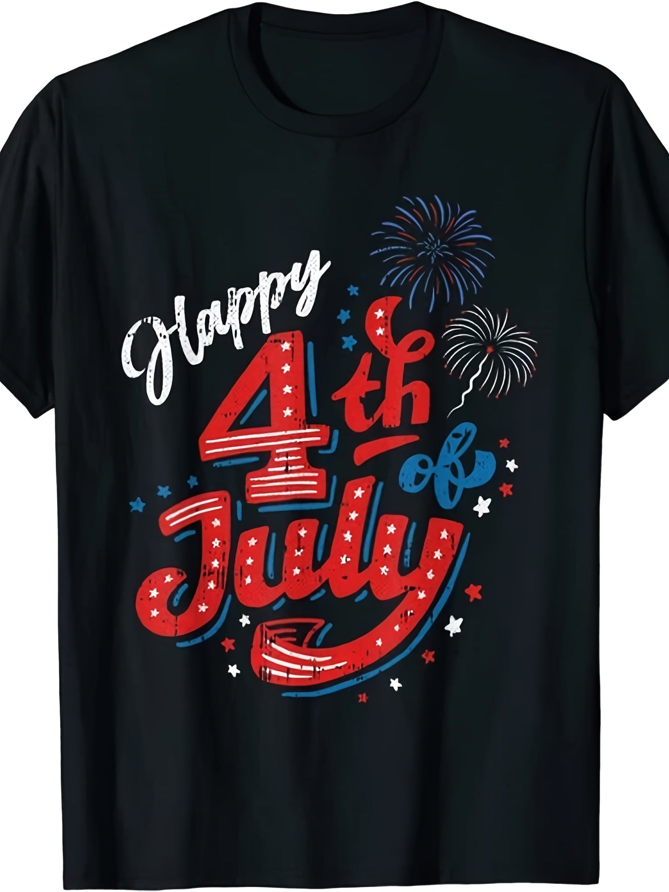 Celebrate The 4Th of July with This Stylish Unisex T-Shirt, Perfect for Both Men And Women. This Printed Short-Sleeve Shirt Is Ideal for Summer 2026 And Weighs 7.76 oz