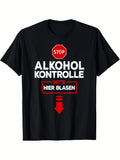 Alcohol Test Please Blow I Funny Alcohol Test T-Shirt Funny Men's T-Shirt Vintage Men's T-Shirt Men's Summer Casual T-Shirts Party Costumes Carnival T-shirt Same Style for Men and Women 2026 Summer Short-sleeved Printed T-shirt 180G