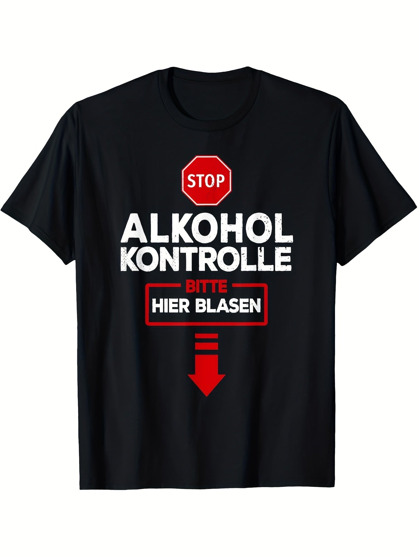 Alcohol Test Please Blow I Funny Alcohol Test T-Shirt Funny Men's T-Shirt Vintage Men's T-Shirt Men's Summer Casual T-Shirts Party Costumes Carnival T-shirt Same Style for Men and Women 2026 Summer Short-sleeved Printed T-shirt 180G