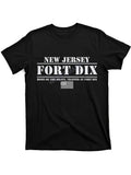Fort Dix in New Jersey, Known As The Home of The Brave, Offers a Flag Print Design. This Summer 2026 Short-Sleeved T-Shirt Is Available in a Similar Style for Both Men And Women, Made from 180G Fabric