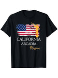 California Arcadia Mormon LDS Mission Missionary Missionary T Shirt Casual T Shirt 180g Fabric Weight100% Pure Round Neck Men's T Shirt Missionary Gift Same Style for Men and Women 2026 Summer Short-sleeved Printed T-shirt 180G