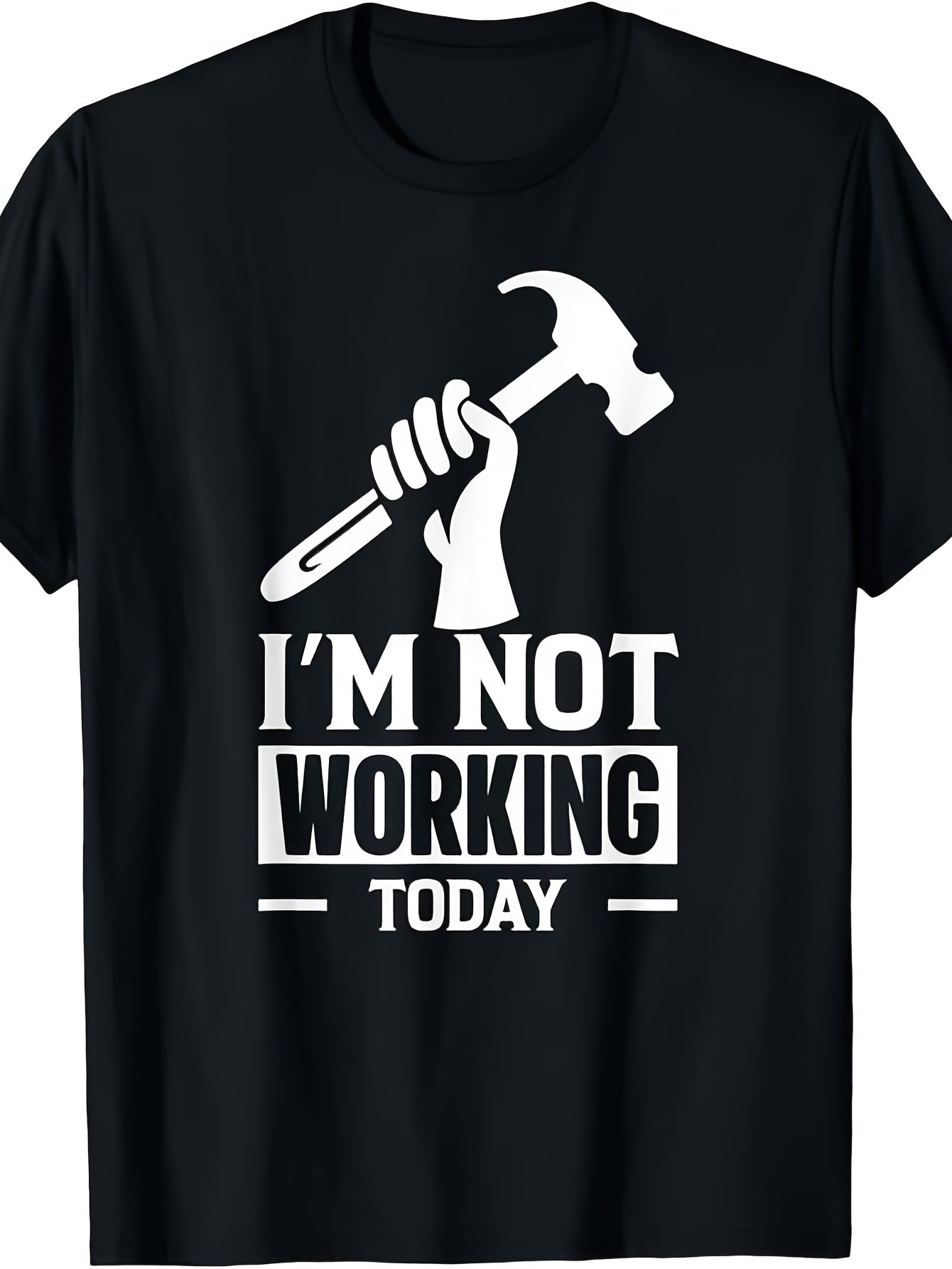 I'M Not Working Today Happy Labor Day T-Shirt Same Style for Men And Women 2026 Summer Short-Sleeved Printed T-Shirt 180G