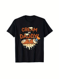 Funny Dirty Word Game Fill Me Daddy Cannoli Naughty T-Shirt | Same Style for Men And Women, 2026 Summer, Short-Sleeved, Printed, 180G, Crew Neck, Pullover, Slight Stretch Fabric, Regular Fit, Drawing Pattern